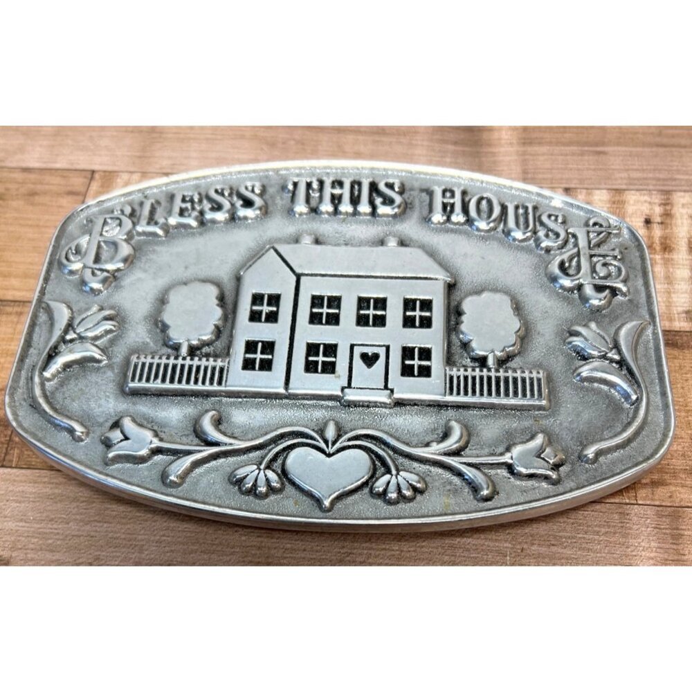Bless This House Trivet By American Inspiration Aluminum Rustic Design